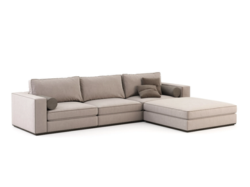 FORTUNE - Velvet sofa with chaise longue by Stylish Club - view 2